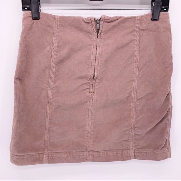 Free People Light Brown Mini Skirt Size 10 - Picture 2 of 6